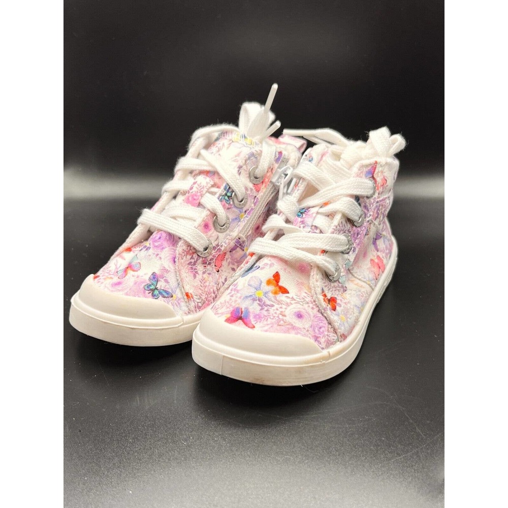 Blowfish Malibu Kids Girl Butterflies Toddler Size 7M Sneakers